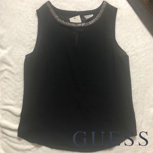 Guess sheer sleeveless top size small